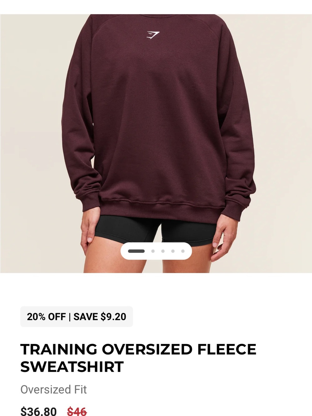 Gymshark Pullover Sweatshirt in Plum
